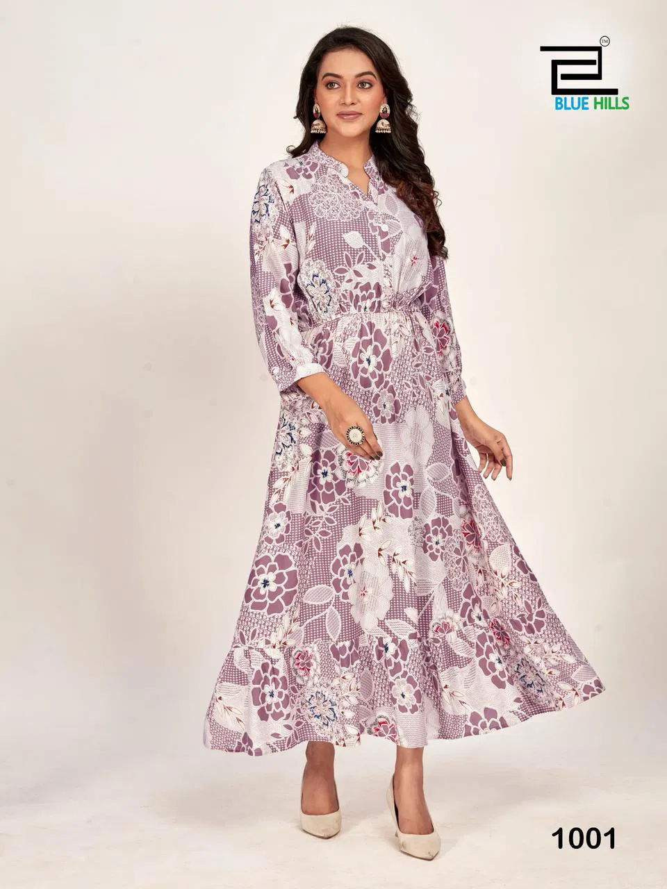 Florida By Blue Hills Rayon Printed Surat Ladies One Piece Wholesale Market

